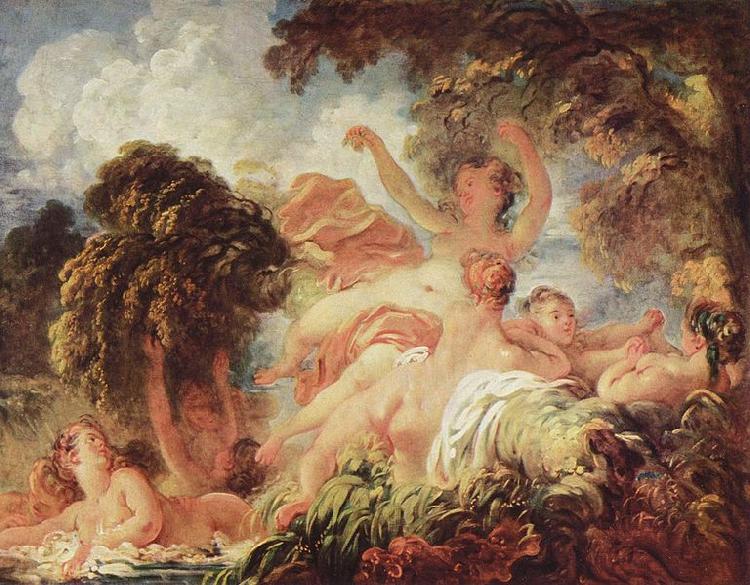 Jean Honore Fragonard Die Badenden oil painting image